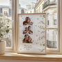 Personalised Photo Print For Mum With Daisy And Butterfly Border, thumbnail 1 of 2