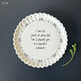 East Of India Porcelain Scallop Coaster Gift With Quote 'I Am Not Great At Advice', thumbnail 1 of 4