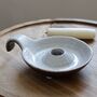 Neutral Speckled Ceramic Candlestick Holder, thumbnail 4 of 4