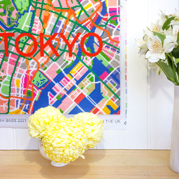 Tokyo Blossom City Map Needlepoint Kit, 6 of 6