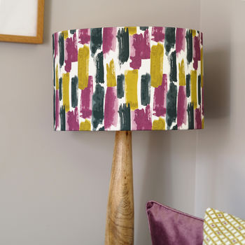 Lucia Lampshade, Jewel Tones Watercolours, 3 of 3