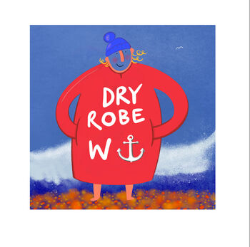 Dry Robe Personalised Swimmer Print, 6 of 6