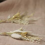 Boho Dried Flower Wedding Buttonholes, thumbnail 1 of 3