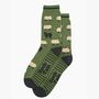 Men's Bamboo Socks Green, Black Sheep, thumbnail 1 of 4