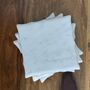 Marble Set Of Four Coasters Square Gold Outlines, thumbnail 2 of 12