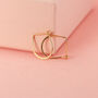 Teardrop Hoop Earrings In Rose Gold Fill, thumbnail 7 of 10