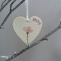 Personalised Heart Hanging Decoration Mothers Day Gift, thumbnail 4 of 4