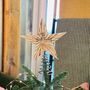 Personalised Wooden Star Christmas Tree Topper, thumbnail 2 of 3