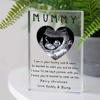 Personalised Mummy To Be Baby Scan Photo Block, 3 of 3