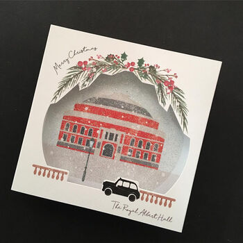 Royal Albert Hall Sparkling Pop Up Christmas Card, 5 of 7