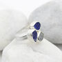 Tanzanite, Moonstone And Lapis Lazuli Gemstone Ring, thumbnail 3 of 7