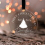 Personalised First Christmas Married 2022 Bauble, thumbnail 4 of 11