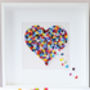 Stunning Feature 3D Framed White Butterfly Love Heart, thumbnail 7 of 11