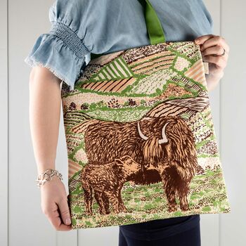 Highland Cow Love Tote Bag, 7 of 10