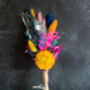 Small Dried Flower Posy In Neon Brights, thumbnail 2 of 2