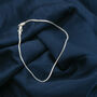 Sterling Silver Slim Minimalistic Snake Chain Anklet, thumbnail 6 of 6