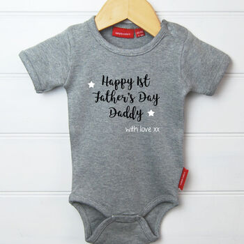 Personalised 1st Father's Day Babygrow, 3 of 10