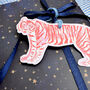 100% Recycled Set Of Four Tiger Gift Tags, thumbnail 2 of 6