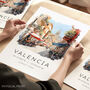 Valencia Spain Travel Print, thumbnail 1 of 7
