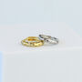 Sterling Silver Celestial Huggie Hoop Earrings, thumbnail 3 of 7