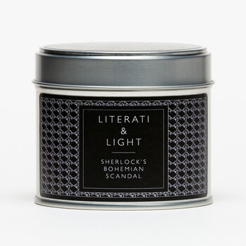 Sherlock Old Leather Books Scented Literary Soy Candle, 3 of 4