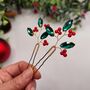 Handmade Festive Hair Pins Set Of Two, thumbnail 7 of 12