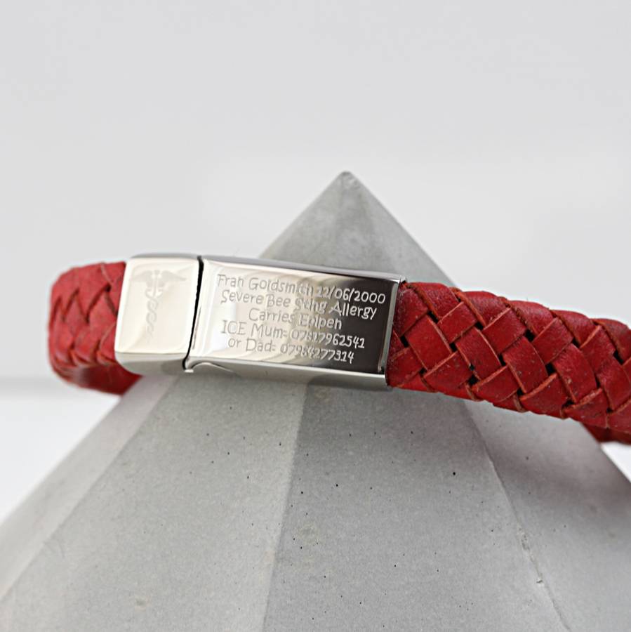 medic alert bracelet by & french