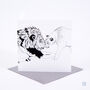Lion And Lioness Greetings Card, thumbnail 3 of 3