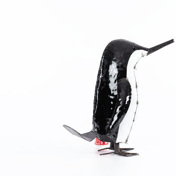 Large Penguin Metal Sculpture, 8 of 9