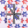 Luxury Coloured Snowflakes, Christmas Wrapping Paper, thumbnail 1 of 6
