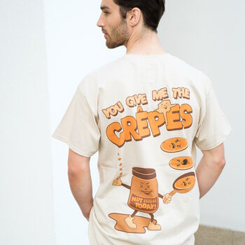Give Me The Crêpes Men's Graphic T Shirt, 3 of 7