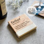 Mother/Father Definition Marble Coaster, thumbnail 2 of 12