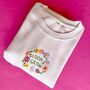 Embroidered Bloom And Grow Sweatshirt, thumbnail 4 of 7