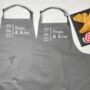 Personalised Wedding Anniversary Couple Aprons, thumbnail 2 of 6