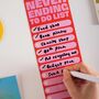 Never Ending To Do List Pink And Red | Magnetic Fridge Planner, thumbnail 3 of 5