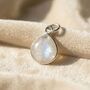 Sterling Silver Moonstone June Birthstone Pendant, thumbnail 1 of 2