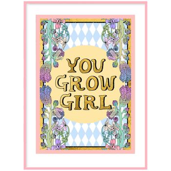 You Grow Girl Print, 4 of 4