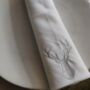 Embroidered Stag Napkin, thumbnail 2 of 4