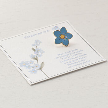 Forget Me Not Flower Enamel Pin, 5 of 11