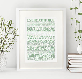 Personalised 'First Dance' Song Print, 3 of 12