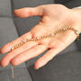 Zirconia Charm Bracelet Cuban Chain 18k Gold Plated, thumbnail 3 of 10