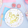 Baby Shower Gender Reveal Party Plates, thumbnail 1 of 3