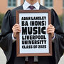 Personalised Bold Typographic Graduation Print, thumbnail 1 of 3