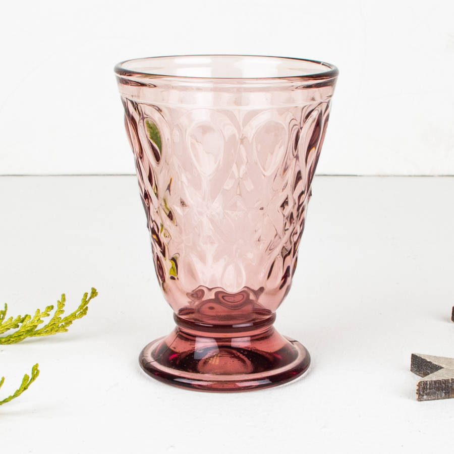luxury peardrop amethyst glassware by dibor | notonthehighstreet.com