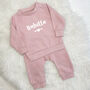 Personalised Name With Heart Baby Jogger Set, thumbnail 6 of 7