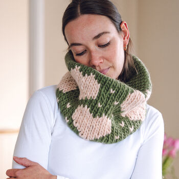Knit Your Own Valentine Heart Snood Kit, 3 of 10