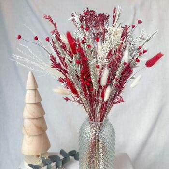 Christmas Dried Flower Arrangement With Vase, 2 of 4