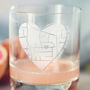 Personalised Map Glass, thumbnail 2 of 4