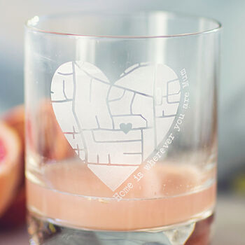 Personalised Map Glass, 2 of 4