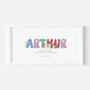 Personalised Children's Name Print | Nursery Wall Art | Animals, thumbnail 2 of 10